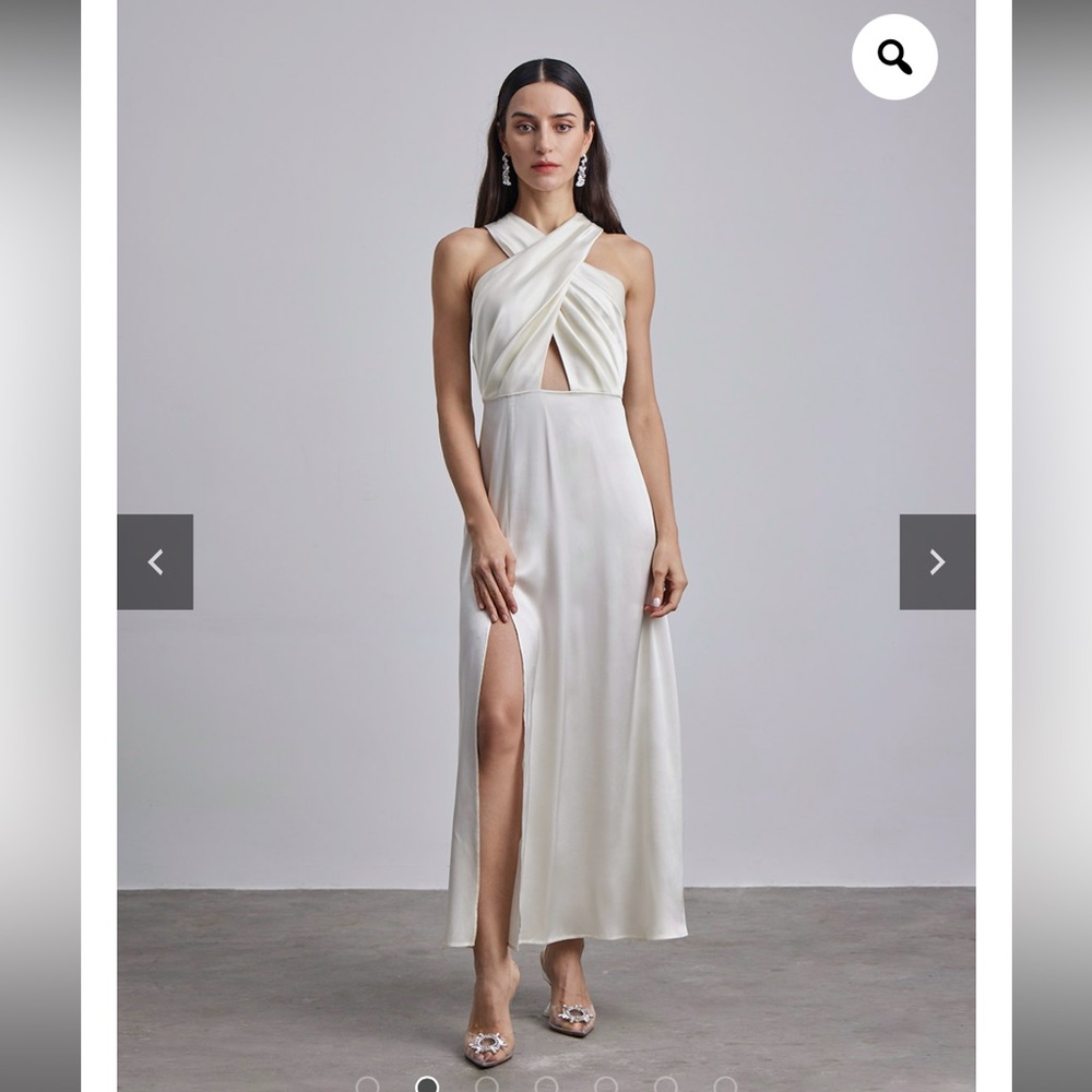 Cleopatra bridal silk maxi dress